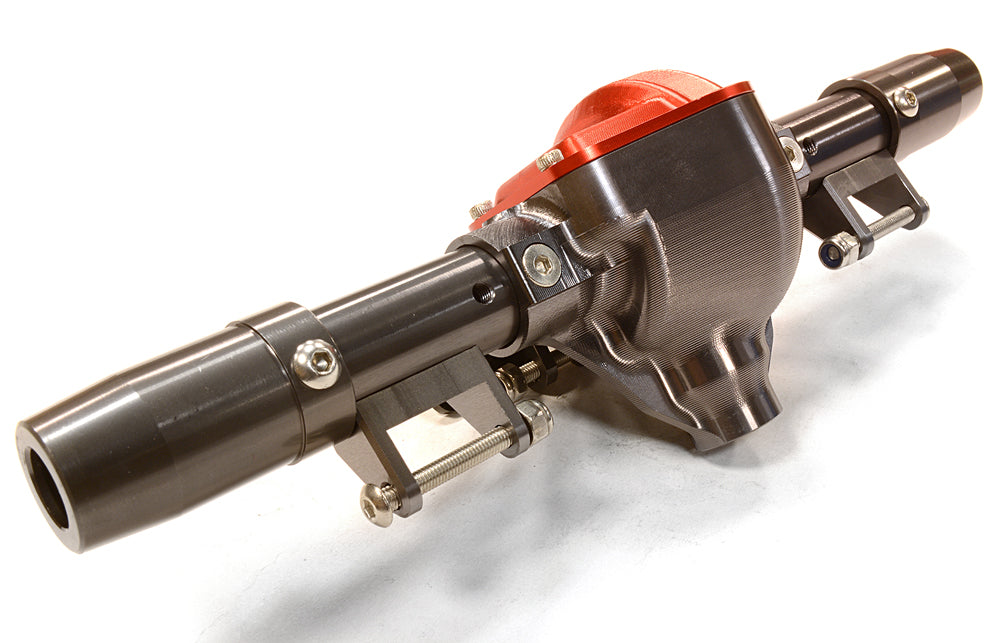 Billet Machined Rear Axle Housing Kit for SCX-10, Dingo, Honcho & Jeep
