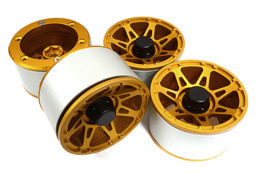 High Mass 2.2 Size Alloy A7 Spoke Beadlock Wheel (4) for Scale Off-Road Crawler