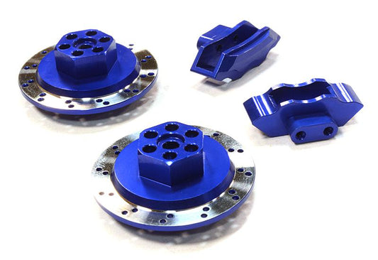 Realistic Alloy Machined Rear Brake Hex Hub Set for HPI 1/10 Scale E10 On-Road