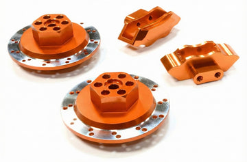 Realistic Alloy Machined Rear Brake Hex Hub Set for HPI 1/10 Scale E10 On-Road