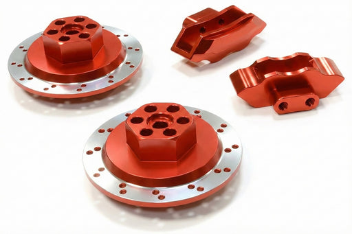 Realistic Alloy Machined Rear Brake Hex Hub Set for HPI 1/10 Scale E10 On-Road