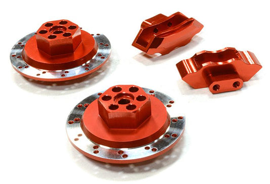 Realistic Alloy Machined Rear Brake Hex Hub Set for HPI 1/10 Scale E10 On-Road