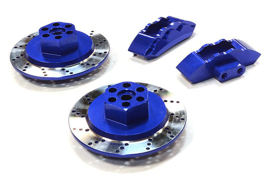 Realistic Alloy Machined Front Brake Hex Hub Set for HPI 1/10 Scale E10 On-Road