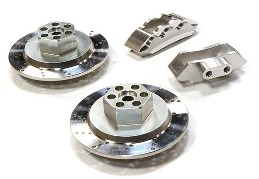 Realistic Alloy Machined Front Brake Hex Hub Set for HPI 1/10 Scale E10 On-Road