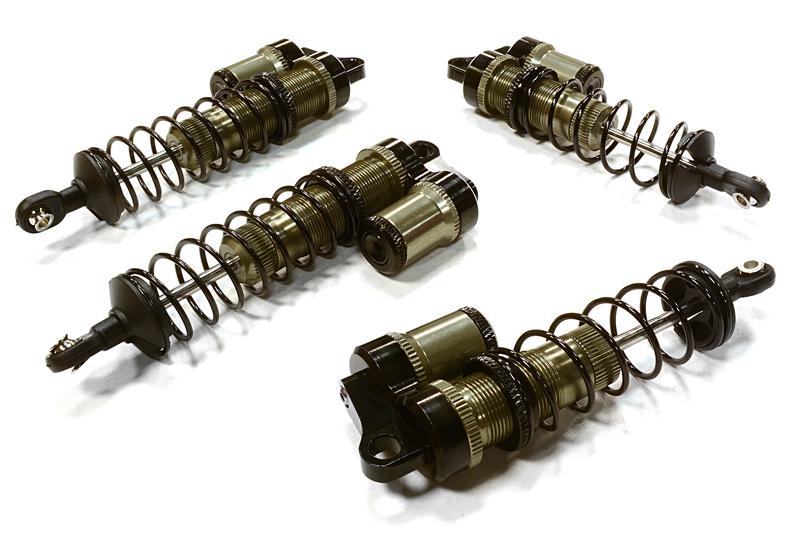 Billet Machined Piggyback Shock Set for Traxxas 1/10 Rustler 2WD & Bandit VXL