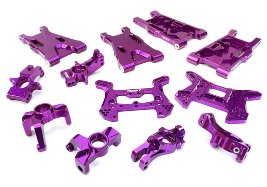 Purple Billet Machined Suspension Upgrade Kit for HPI 1/8 Scale Apache C1 Flux