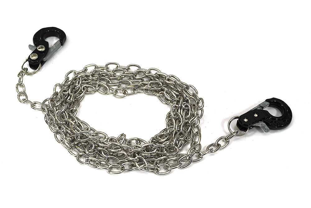 V2 Realistic 1/10 Scale Metal Drag Chain w/ Tow Hooks for Off-Road Crawler