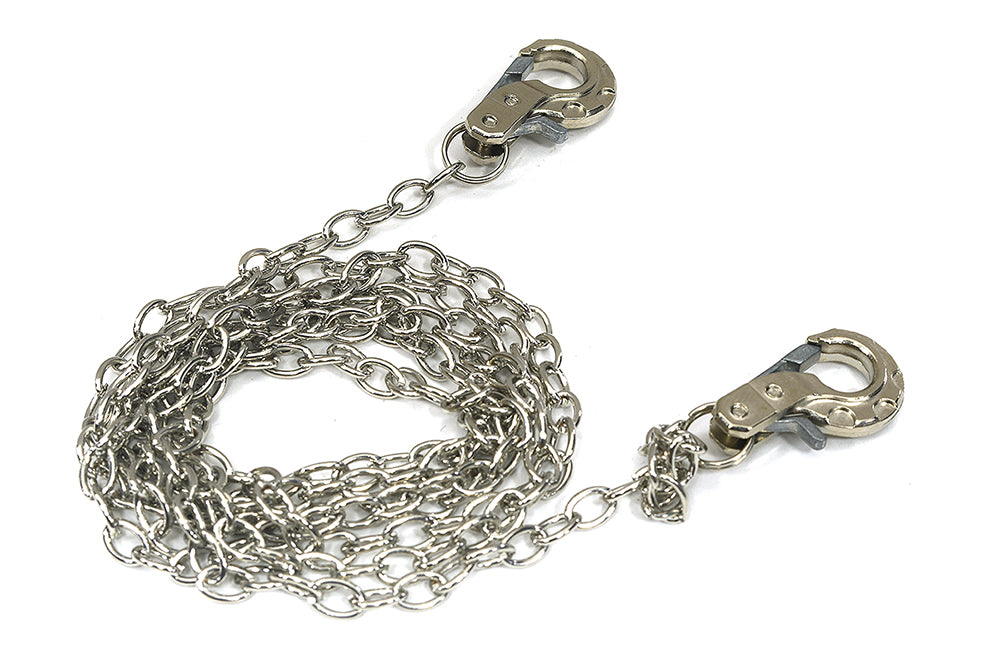 Realistic 1/10 Scale Metal Drag Chain w/ Tow Hooks for Off-Road Crawler