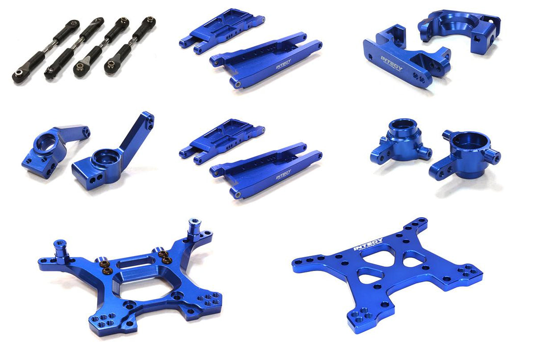 Blue Billet Machined Stage 1 Suspension Upgrade for Traxxas 1/10 Slash 4X4 LCG