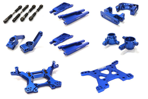 Blue Billet Machined Stage 1 Suspension Upgrade for Traxxas 1/10 Slash 4X4 LCG
