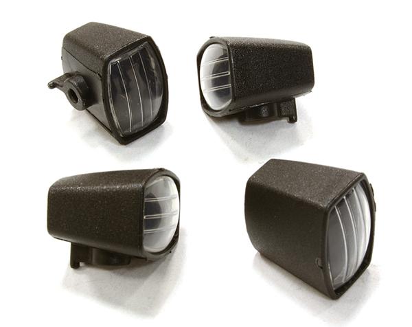 Realistic Spot Light (4) w/o LED, Plastic Housing for 1/10 & 1/8 Scale