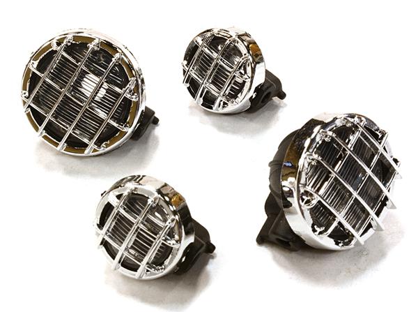 Realistic Spot Light (4) w/o LED, Plastic Housing for 1/16 & 1/10 Scale