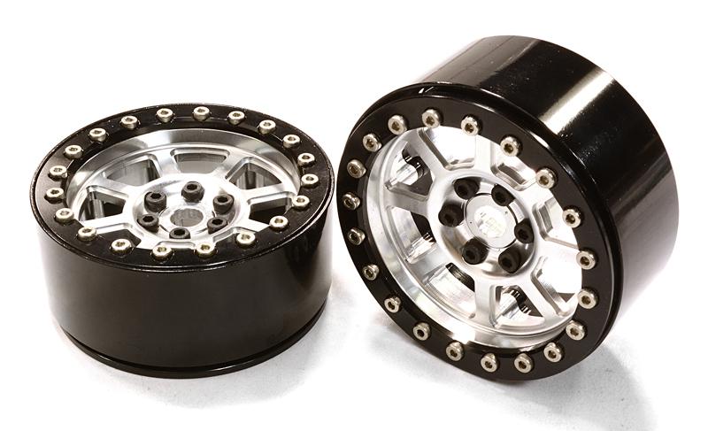 Billet Machined 8 Spoke Off-Road 2.2 Size Wheel (2) for 1/10 Rock Crawler