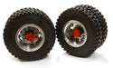 Machined Alloy T5 Rear Dually Wheel & XD Tire for Tamiya 1/14 Scale Trucks