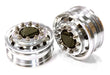 Billet Machined Alloy T6 Front Wheel Set for Tamiya 1/14 Scale Tractor Trucks