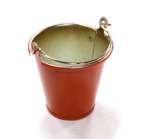 Realistic 1/10 Scale 33x31mm Size Metal Bucket for Off-Road Crawling