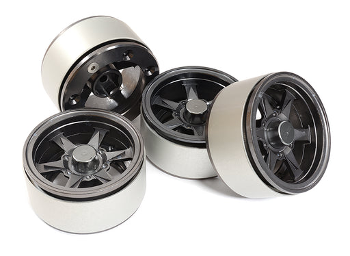 1.9 Size Billet Machined Alloy 6V Spoke Wheel(4)High Mass Type for Scale Crawler