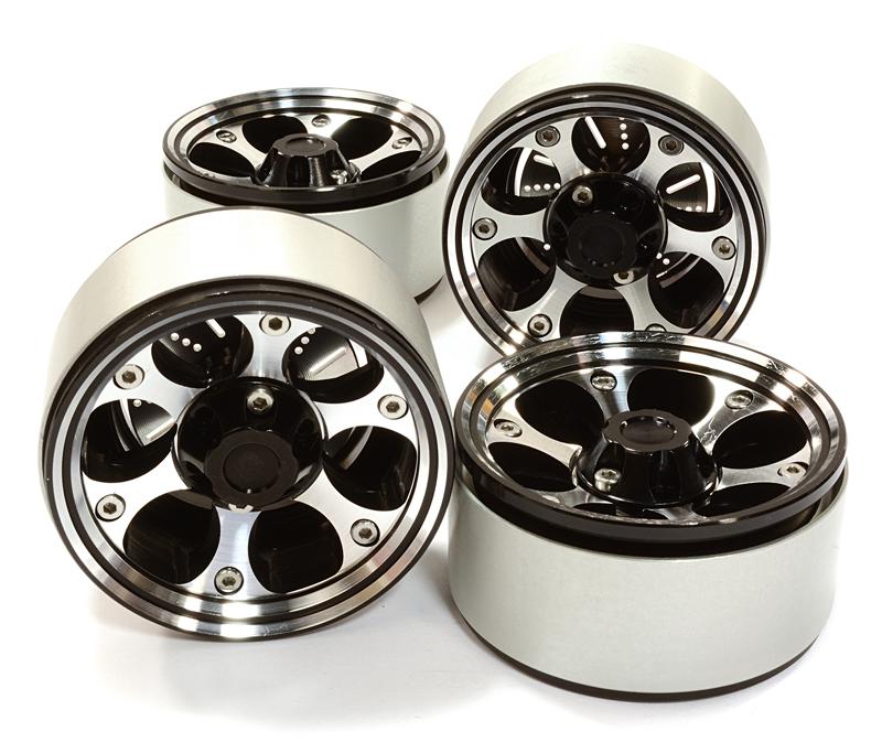 1.9 Size Billet Machined Alloy 6H Spoke Wheel(4)High Mass Type for Scale Crawler