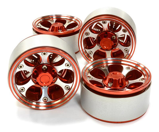 1.9 Size Billet Machined Alloy 6H Spoke Wheel(4)High Mass Type for Scale Crawler