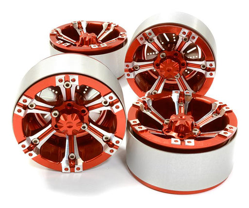 1.9 Size Billet Machined Alloy 6D Spoke Wheel(4)High Mass Type for Scale Crawler