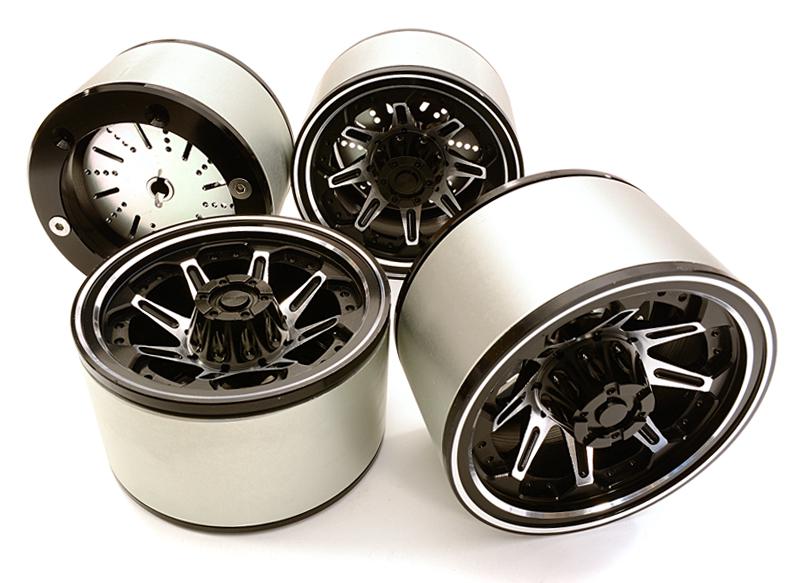 2.2 Size Billet Machined Alloy 8D Spoke Wheel(4)High Mass Type for Scale Crawler