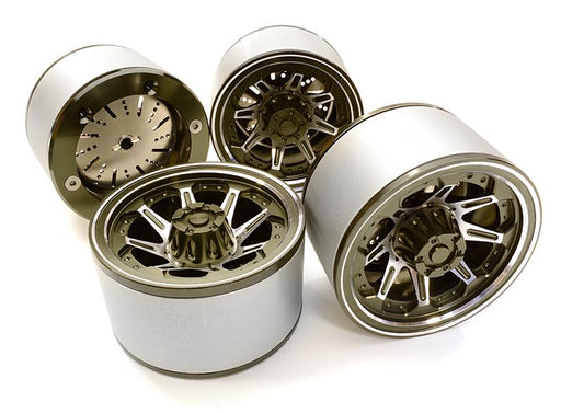 2.2 Size Billet Machined Alloy 8D Spoke Wheel(4)High Mass Type for Scale Crawler