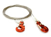 Realistic 1/10 Scale Steel Tow Cable & Tow Hooks for Off-Road Crawler