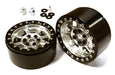 2.2 Size Billet Machined Alloy 8 Spoke Wheel (2) w/ Hex for 1/10 Scale Crawler