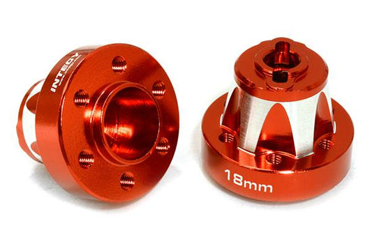 Alloy Drive Pin-to-6 Bolt Type Wheel Hub 18mm Thick for 1/10 Axial Crawler