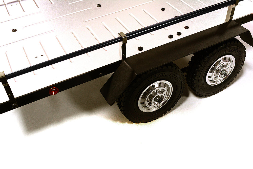 V2 Machined Alloy Flatbed Dual Axle Car Trailer Kit for 1/10 Scale RC