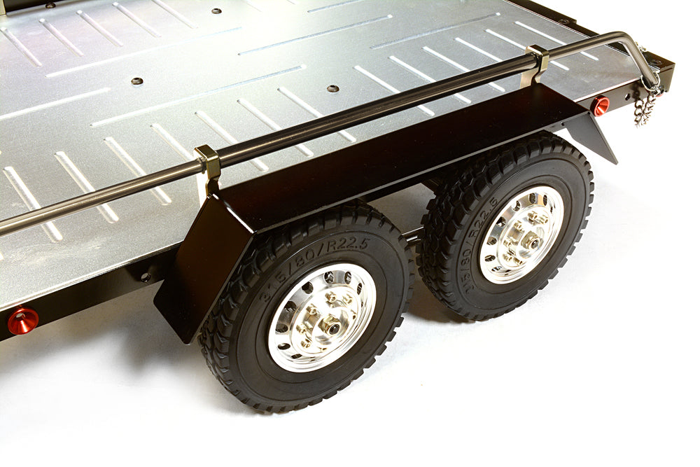 V2 Machined Alloy Flatbed Dual Axle Car Trailer Kit for 1/10 Scale RC