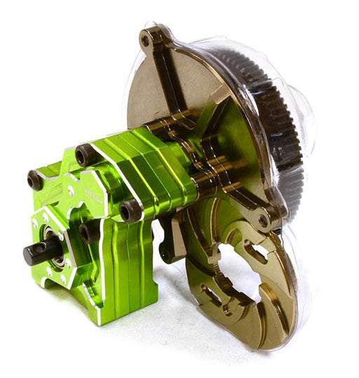 Billet Machined Main Gearbox w/ Metal Gears for Axial SCX-10 Honcho, Jeep, Dingo