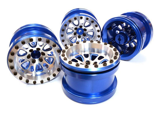 Billet Machined 12 Spoke Wheel Set (4) for Axial 1/10 Yeti Rock Racer