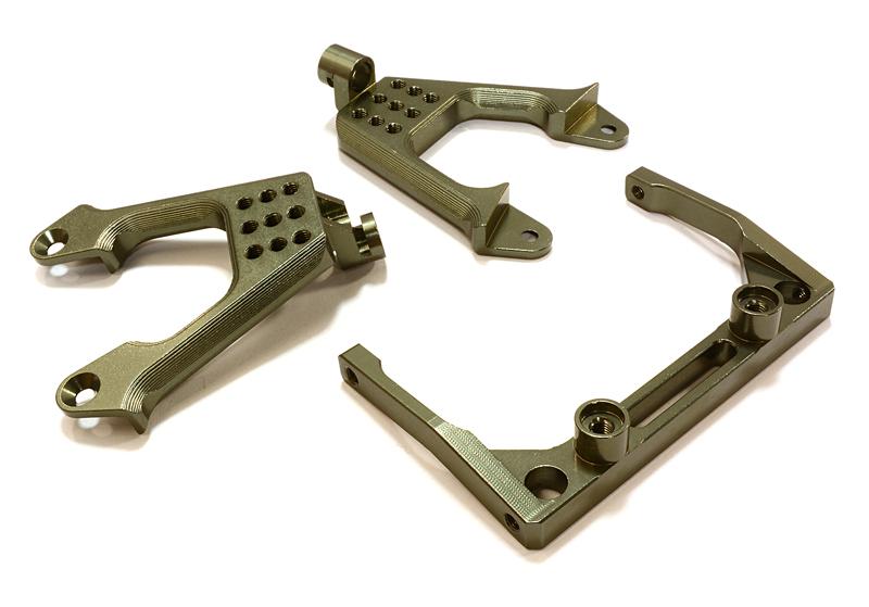 Billet Machined Front Shock Mount & Cross Brace for SCX-10 Dingo, Jeep & Honcho