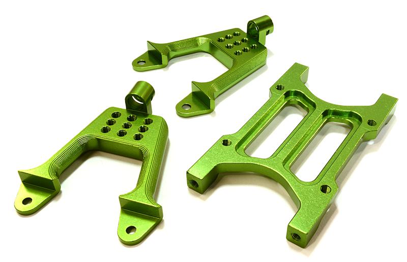 Billet Machined Rear Shock Mount & Cross Brace for SCX-10 Dingo, Jeep & Honcho