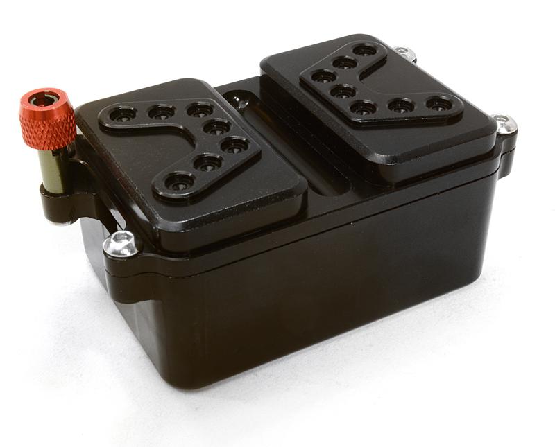 Billet Machined T3 Alloy Receiver / Radio Box for Axial 1/10 SCX-10 Crawler