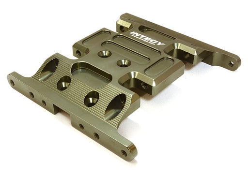 Billet Machined Center Gear Box Mount Skid Plate for Axial 1/10 SCX-10 Crawler