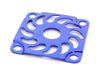 Blue Metal Cooling Fan Guard Cover for 30x30mm Size Fans - Enhanced Protection