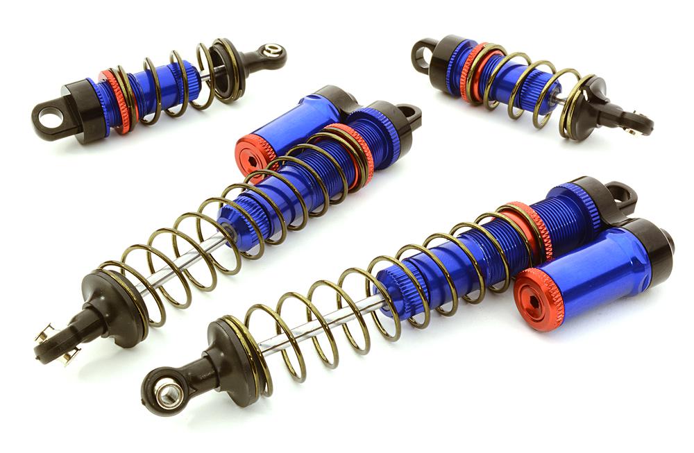 Billet Machined Piggyback Shock Set for Vaterra Twin Hammers 1.9 Rock Racer