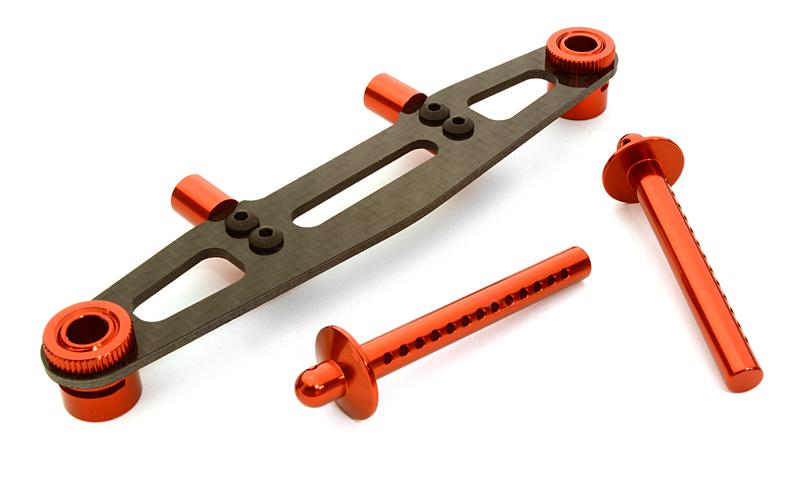 Billet Machined Rear Body Mount Set for HPI 1/10 Jumpshot MT, SC & ST