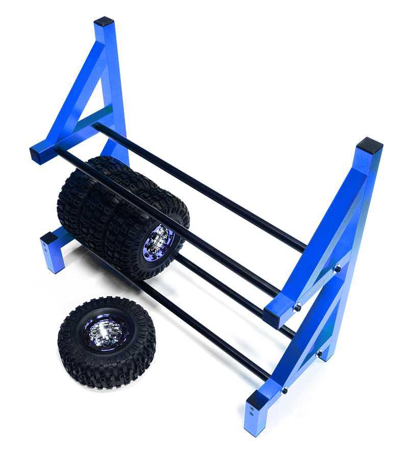 Wheel & Tire Storage Rack 17x6x14 Inch for 1/10 & 1/8 Scale