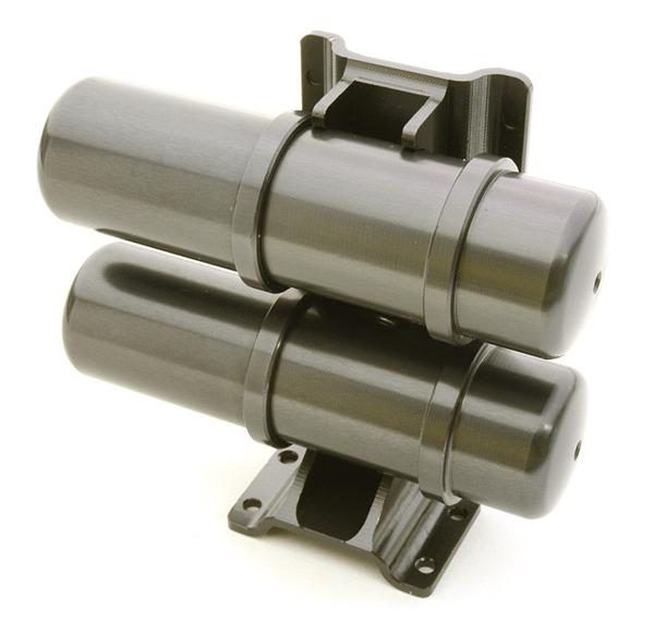 Billet Machined Realistic Dual Air Tank for Custom 1/14 Semi-Tractor Truck