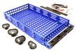 Realistic 1/10 Scale Alloy Luggage Tray 192x107x24mm with 4 LED Spot Light Set