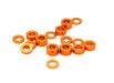 Billet Machined 16pcs Aluminum M3x6 Washer Spacer (0.5, 1, 2, 3mm)