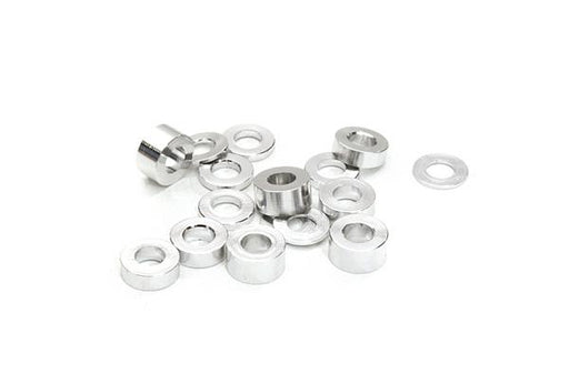 Billet Machined 16pcs Aluminum M3x6 Washer Spacer (0.5, 1, 2, 3mm)