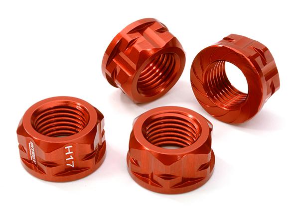 Serrated 17mm Hex Wheel Nut (4) for Most 1/8 Buggy, Truggy, SC & Monster Truck