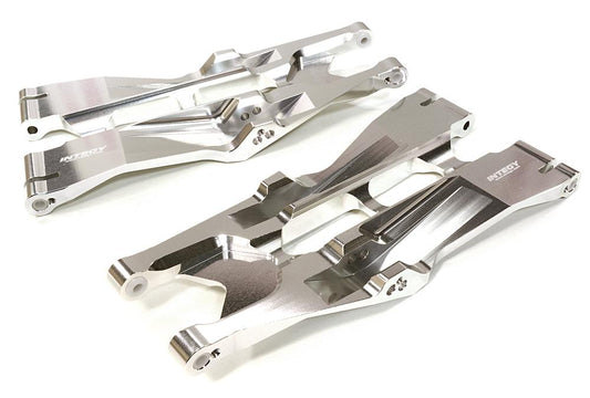 Silver Billet Machined Lower Suspension Arms for Traxxas X-Maxx 4X4