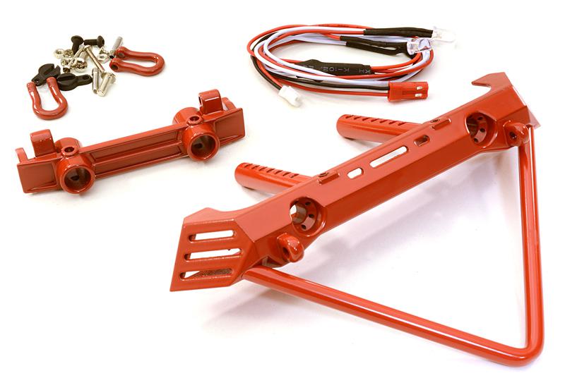 Metal Realistic Front Bumper w/ 40mm Mount for Axial SCX-10 Crawler