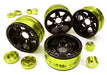 Billet Machined 6 Spoke Wheels w/ 6 Bolt S-Adapters for Most 1.9 Scale Crawler