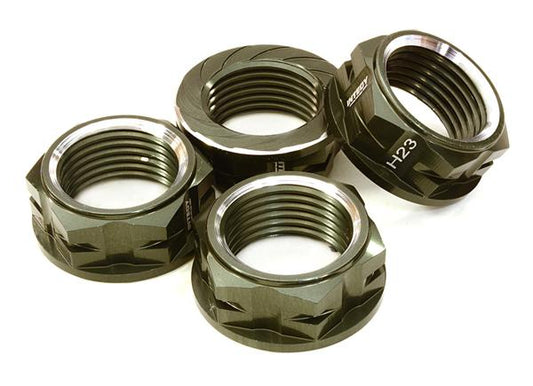 Billet Machined Serrated 23mm Hex Wheel Nut(4) for 1/10 & 1/8 Size Monster Truck